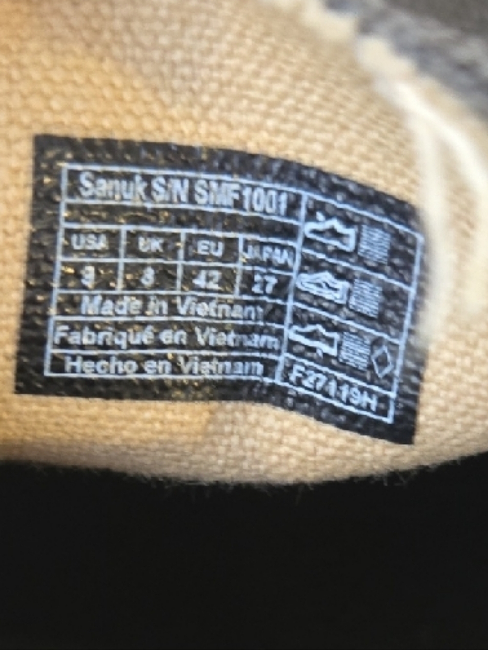 Sanuk Gray Canvas Slip-On Shoes - Picture 7 of 7